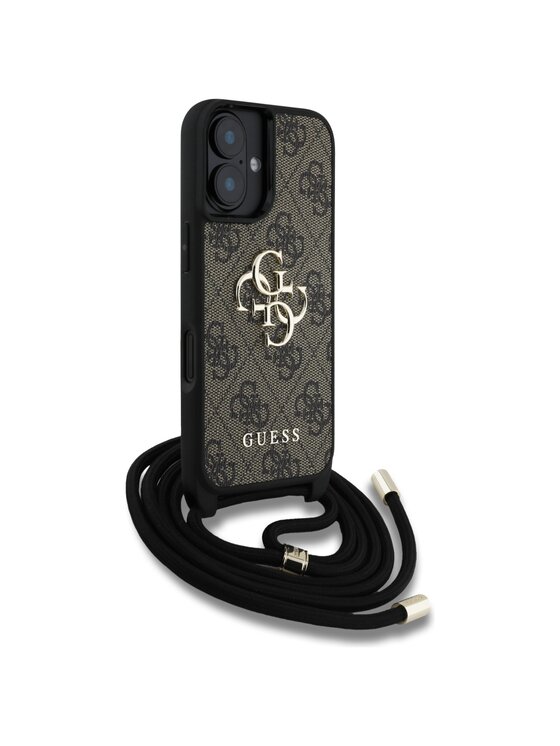 Guess Guess Etui na telefon Apple iPhone 16 Brązowy