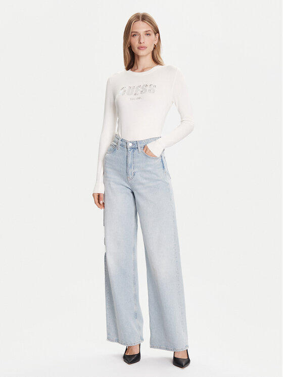 Guess Guess Светр W5BR40 Z2NQ2 Écru Regular Fit