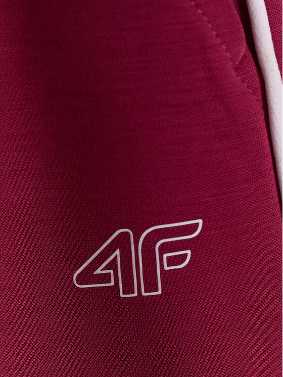 4F 4F Szorty sportowe COURT SOCIETY Bordowy Regular Fit