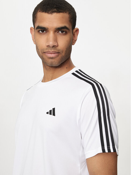 adidas adidas Φανελάκι τεχνικό Train Essentials 3-Stripes IB8151 Λευκό Regular Fit