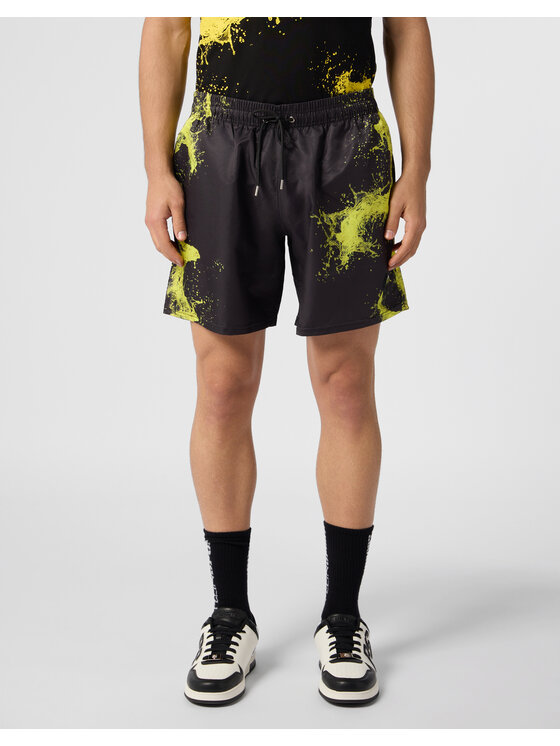Plein Sport Plein Sport Szorty sportowe 28341 Czarny Jogger Fit