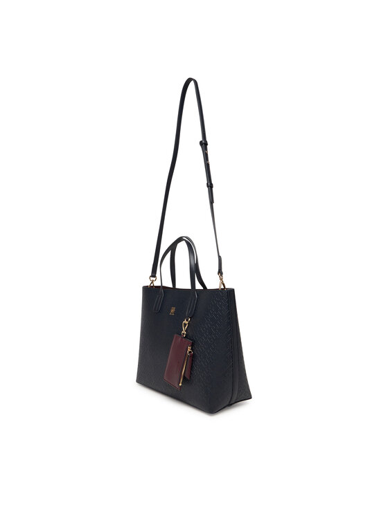 Tommy Hilfiger Tommy Hilfiger Táska Th Icon Satchel Mono AW0AW18123 Sötétkék