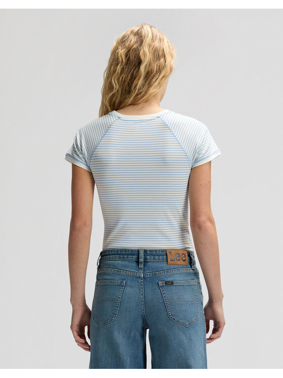Lee Lee T-Shirt BABY TEE Kolorowy Slim Fit