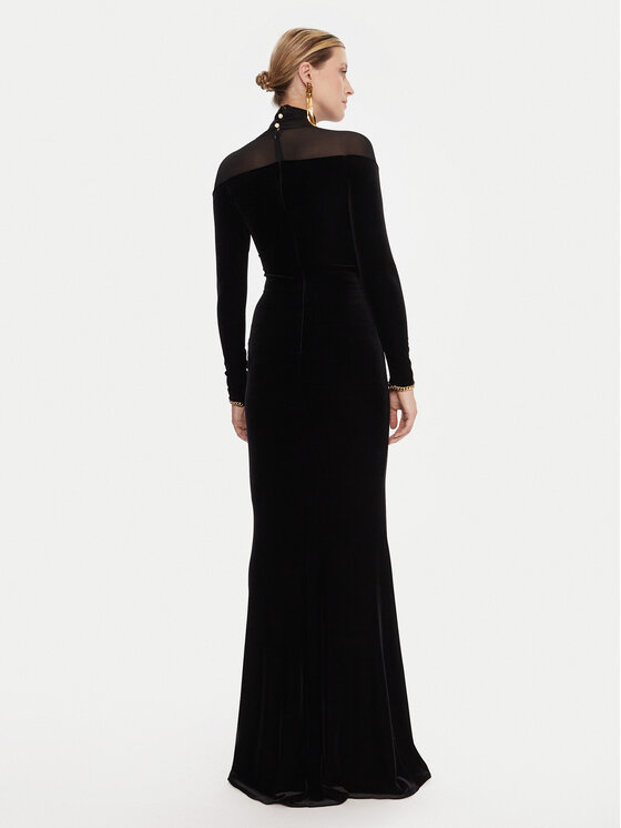 Elisabetta Franchi Elisabetta Franchi Sukienka wieczorowa AB-R42-57E2-V660 Czarny Slim Fit