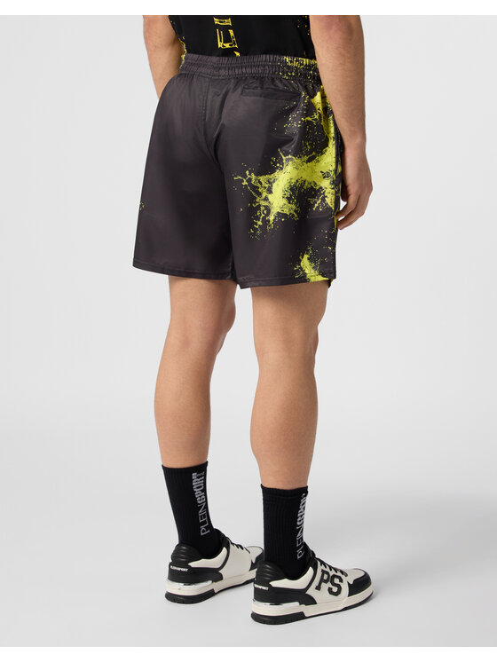 Plein Sport Plein Sport Szorty sportowe 28341 Czarny Jogger Fit