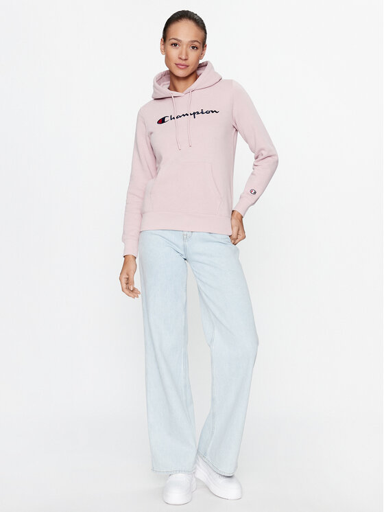 Champion Champion Bluză Hooded Sweatshirt 116579 Roz Regular Fit
