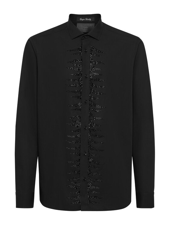 PHILIPP PLEIN PHILIPP PLEIN Camicia 9777 Nero Fitted Fit