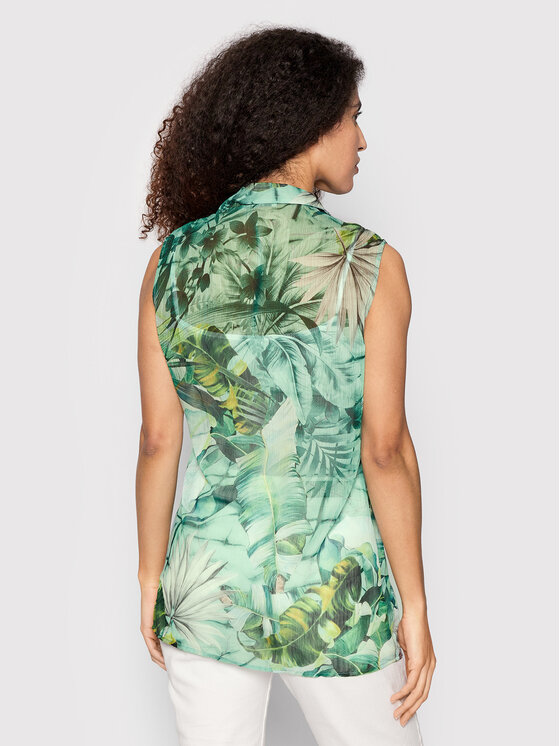Camicia Camicia W2GH52 WEL02 Verde Regular Fit