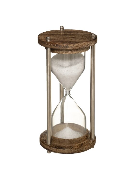 MIAhome MIAhome Figurka Klepsydra TIMEGLAS drewno mango Brązowy