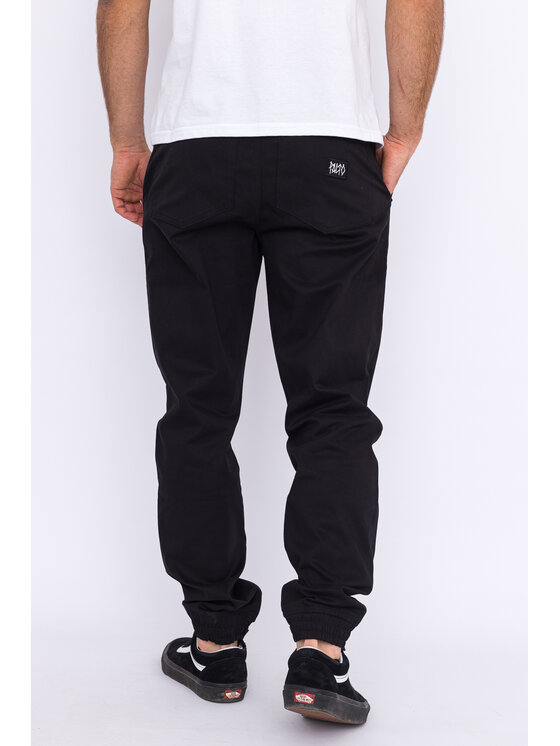 Palto Palto Spodnie materiałowe Jogger Czarny Regular Fit