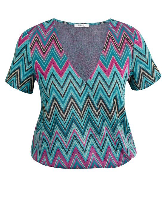 Orsay Orsay T-Shirt 167011317000__L Różowy Regular Fit