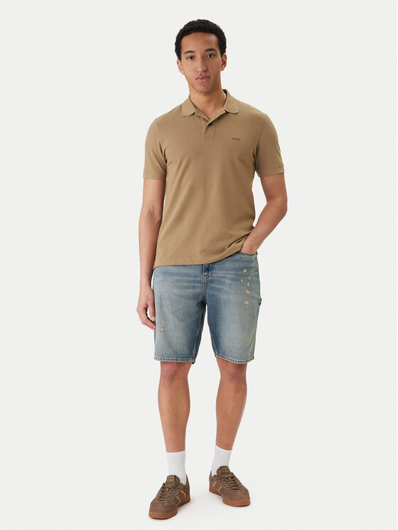 BOSS BOSS Polo marškinėliai Pallas 50553564 Chaki Regular Fit