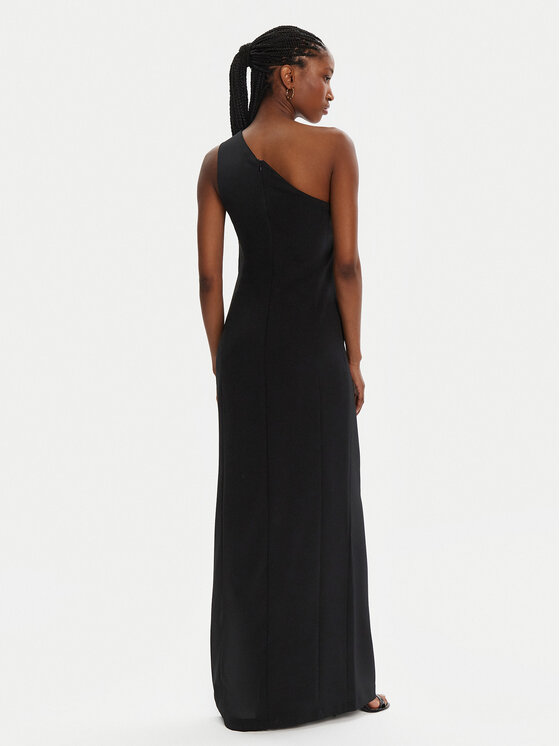 KAOS KAOS Rochie de seară RP1CO080 Negru Regular Fit