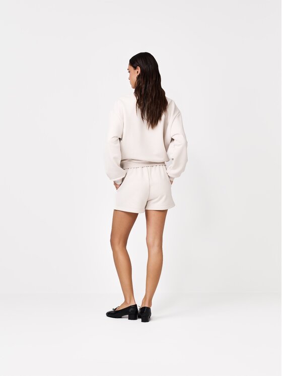 La Mania La Mania Bluza BRODIE Kremowy Basic Fit