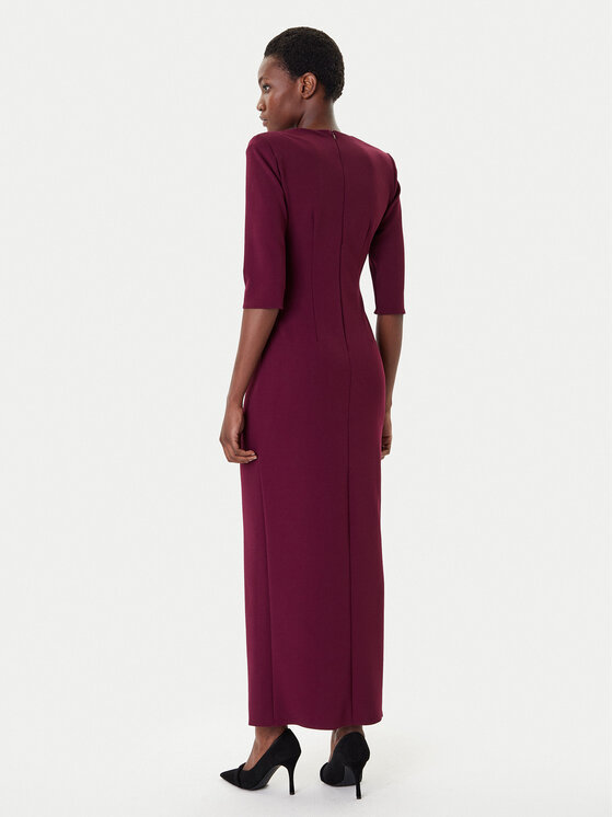Rinascimento Rinascimento Večerna obleka CFC0125271003 Bordo rdeča Slim Fit