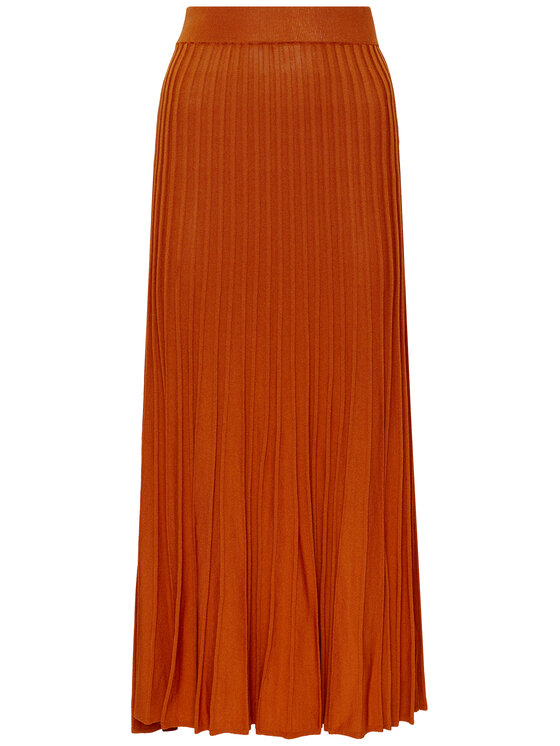 Silvian Heach Silvian Heach Plisēti svārki Bones PGP21195GO Brūns Regular Fit