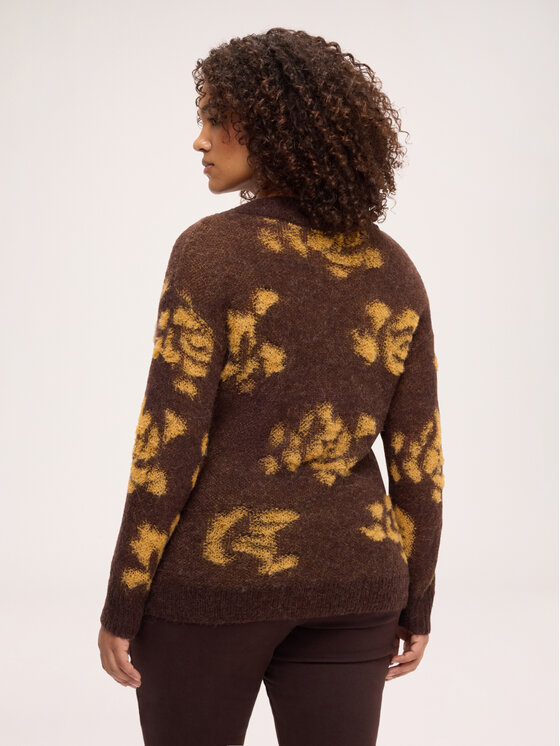 Fiorella Rubino Fiorella Rubino Sweter M549L008836N0V2 Brązowy Over Fit