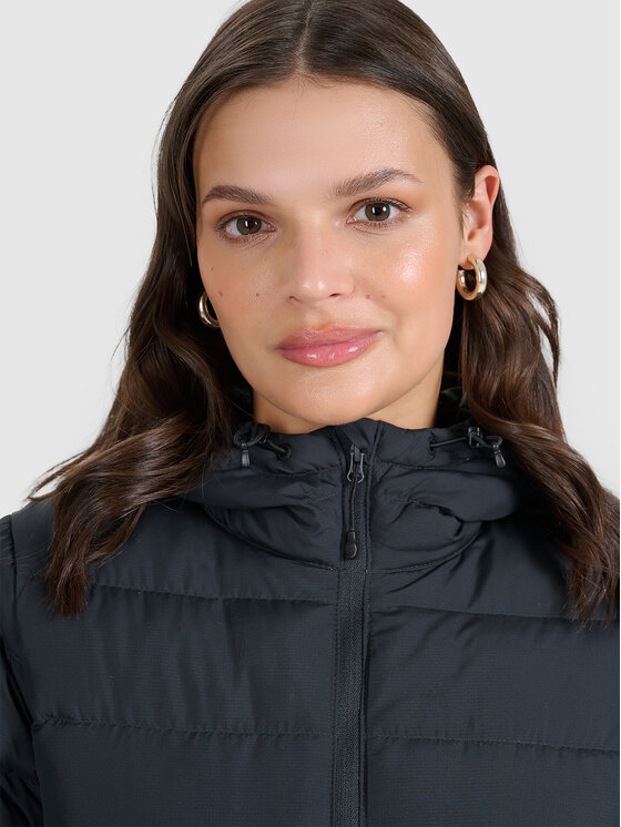 4F 4F Kurtka puchowa NATURAL (DOWN) WARMTH Czarny Regular Fit