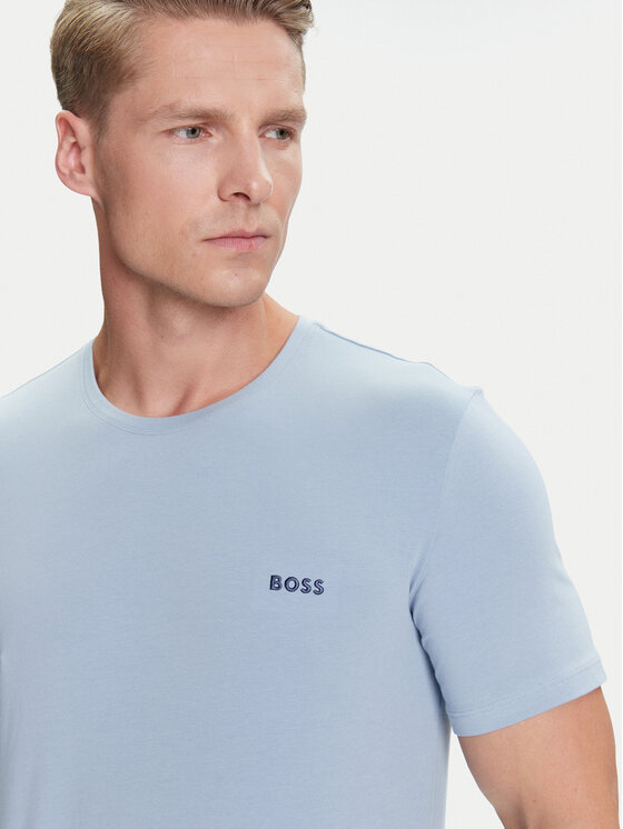 BOSS BOSS T-Shirt Mix&Match 50515312 Błękitny Regular Fit