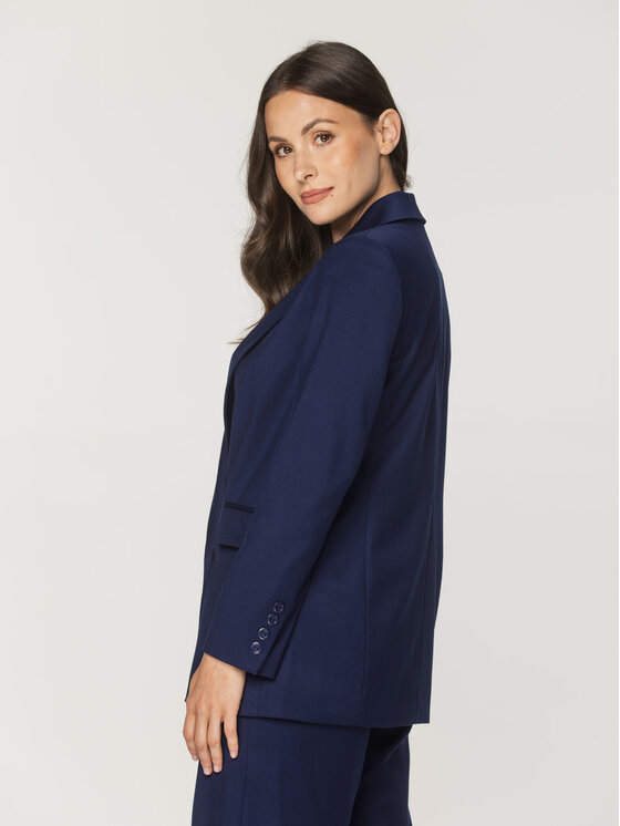 Willsoor Willsoor Marynarka 67745 Granatowy Regular Fit