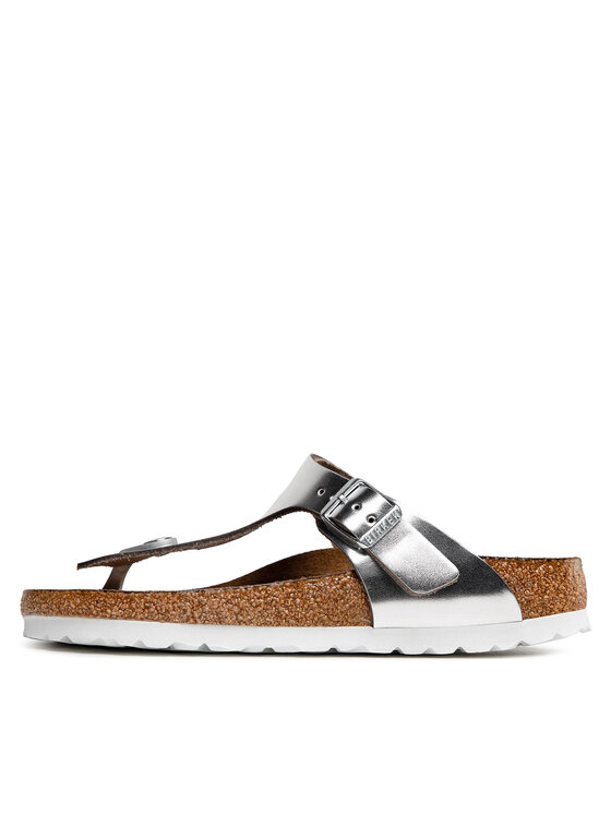 Birkenstock Birkenstock Japonki Gizeh Bs 1003675 Srebrny