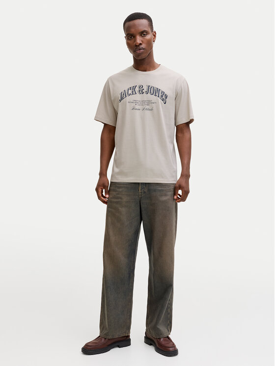 Jack & Jones Jack & Jones Tricou Denver 12291213 Gri Relaxed Fit