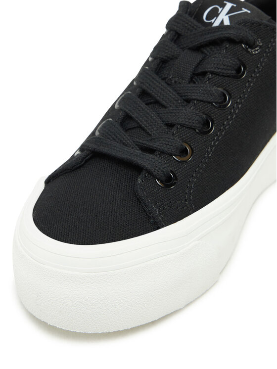 Calvin Klein Jeans Calvin Klein Jeans Teniși Vulc Flatform Low Cv Mg YW0YW01763 Negru