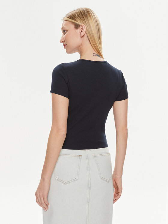 Vero Moda Vero Moda T-krekls Chloe 10306894 Tumši zils Tight Fit