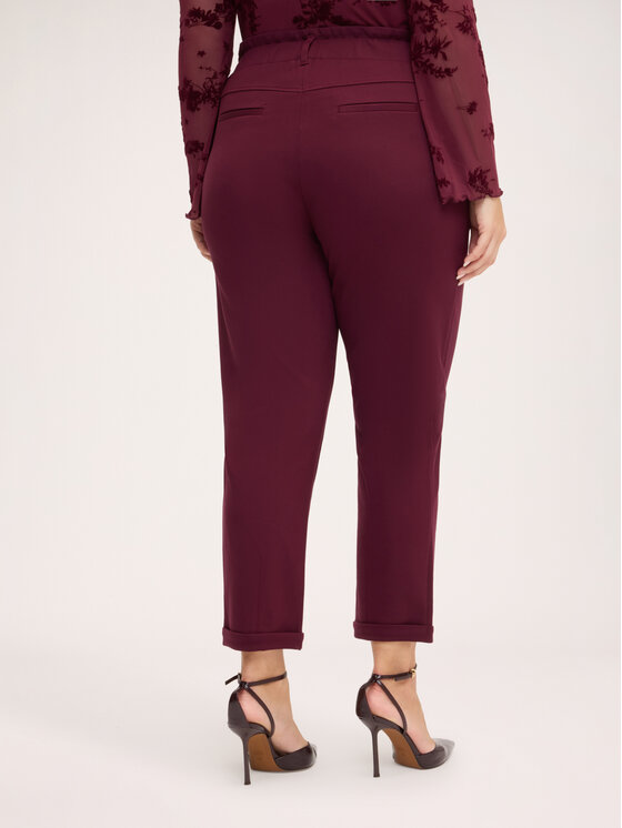 Fiorella Rubino Fiorella Rubino Pantaloni di tessuto P074L002491N036 Bordeaux Regular Fit