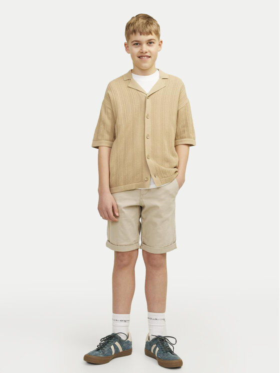 Jack & Jones Junior Jack & Jones Junior Szorty materiałowe 12254241 Beżowy Regular Fit