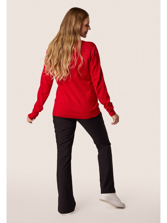 QUIOSQUE QUIOSQUE Svetr 6VF004 Červená Regular Fit