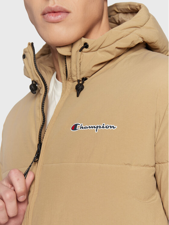 Champion Champion Зимно яке Script Logo 218083 Бежов Regular Fit