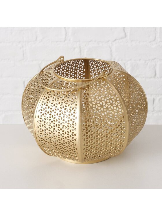 MIAhome MIAhome Lampion ażurowy Amina Złoty