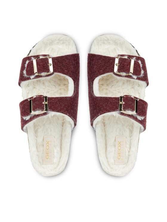 Geox Geox Hausschuhe D Brionia D36LSA 000NY C7357 Dunkelrot