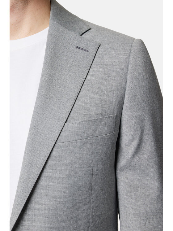 Lancerto Lancerto Garnitur Kadyks GA073124000002 Szary Slim Fit