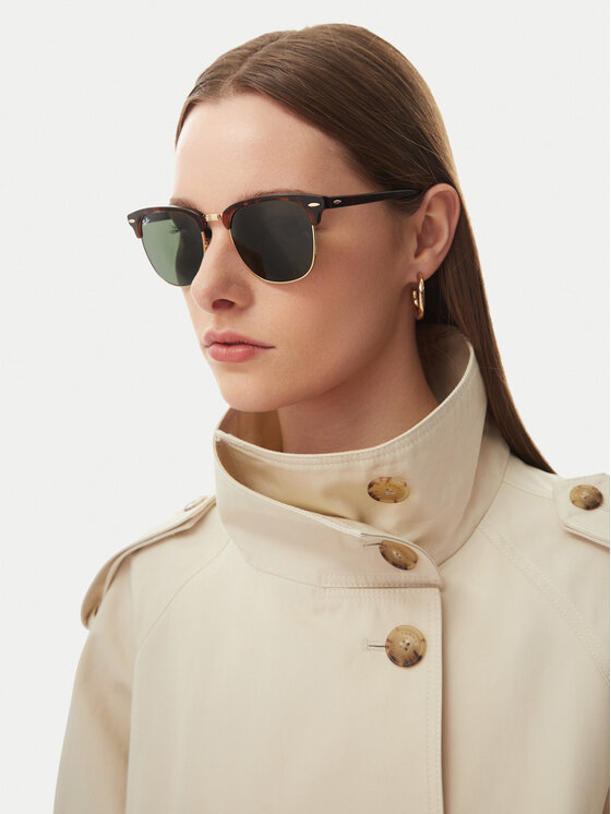 Ray-Ban Ray-Ban Сонцезахисні окуляри Clubmaster 0RB3016 W0366 Коричневий