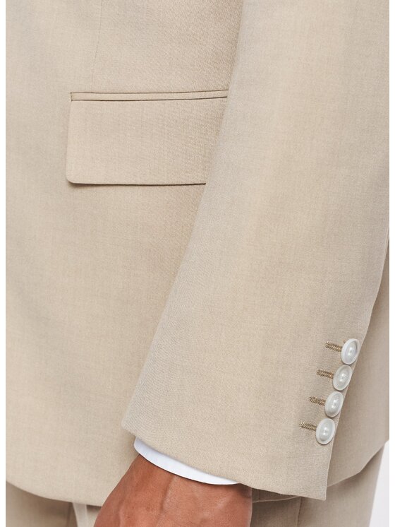Pako Lorente Pako Lorente Marynarka P26SF-3G-006 Beżowy Slim Fit