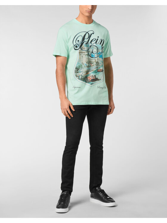 PHILIPP PLEIN PHILIPP PLEIN T-shirt 24917 Verde Regular Fit