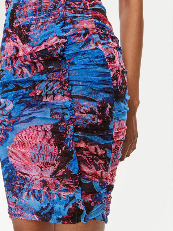 PINKO Pinko Sukienka koktajlowa Androgeo Abito 103224 A1OB Niebieski Slim Fit