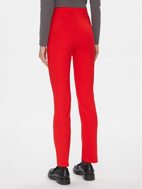 Tommy Hilfiger Tommy Hilfiger Hlače iz tkanine Elevated WW0WW39721 Rdeča Slim Fit