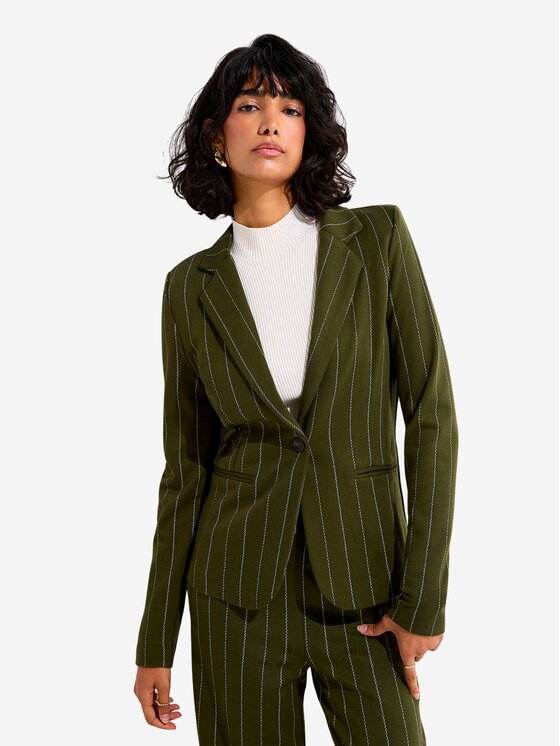 ICHI ICHI Giacca da abito Giacca ihruti bl16 Verde Regular Fit