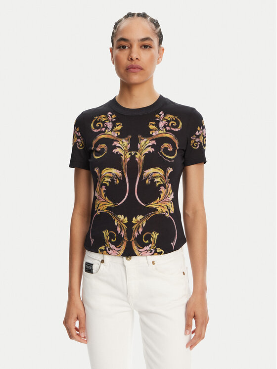 Versace Jeans Couture Tricou Femei, Mărimea: XS, Negru, 78HAH6P8