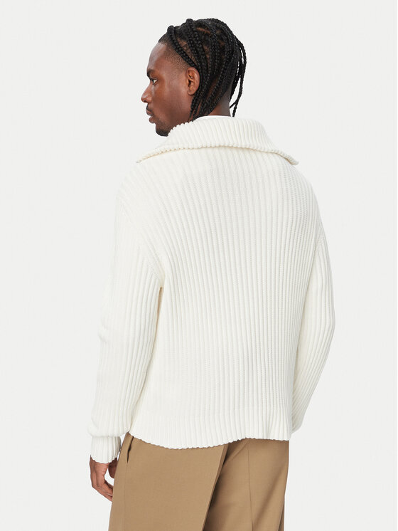 HUGO HUGO Sweter 50570250 Kremowy Regular Fit
