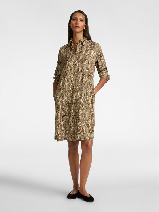 Elena Mirò Elena Mirò Vestito da giorno 7424P100228N001 Marrone Regular Fit