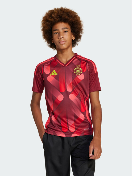 adidas adidas Koszulka techniczna Germany 25 (Women's Team) Away Jersey Czerwony Regular Fit