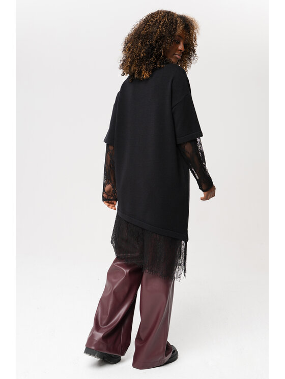 blue shadow blue shadow Sweter Shila 2 Czarny Regular Fit