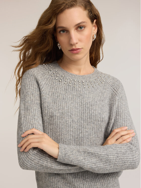 Motivi Motivi Maglione M574W004292N013 Grigio Regular Fit