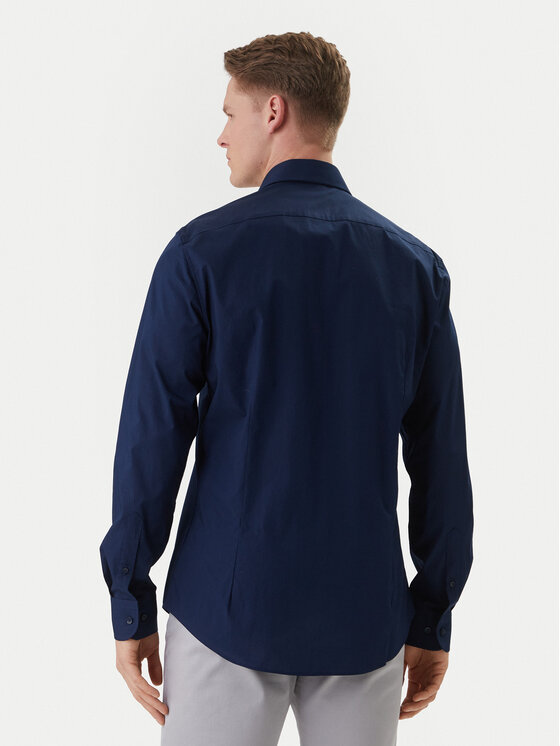 Tommy Hilfiger Tommy Hilfiger Košile MW0MW38347 Tmavomodrá Slim Fit