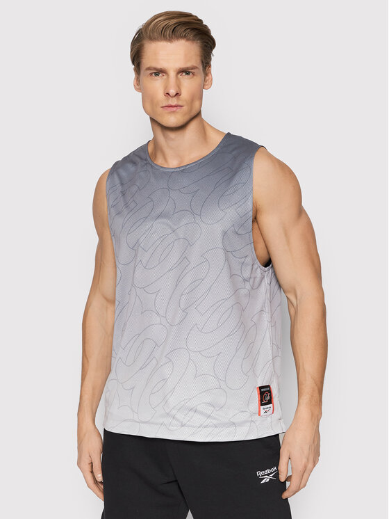 Reebok Tank top marškinėliai Iverson Basketball HE9348 Pilka Regular Fit
