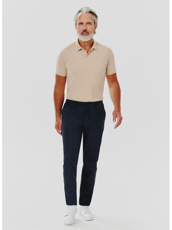 Pako Lorente Pako Lorente Spodnie materiałowe P24WF-WX-011 Granatowy Classic Fit